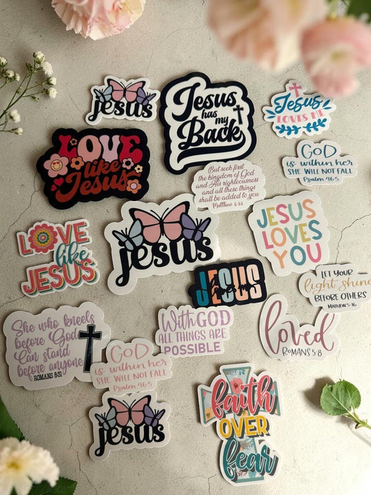 Christian Faith Sticke-Bible Verse Vinyl Decals- Waterproof