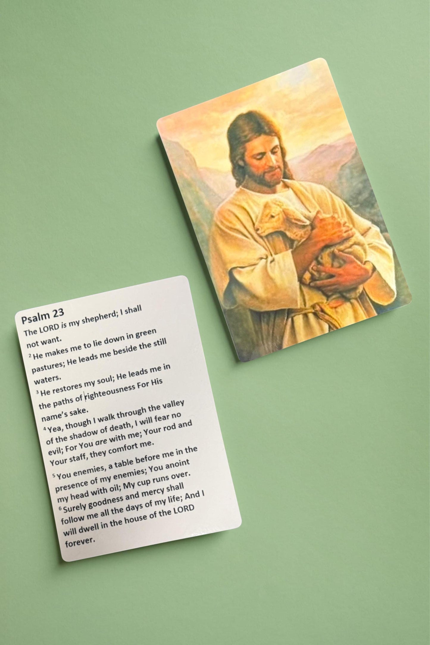 Psalm 23- Laminated Card in different sizes