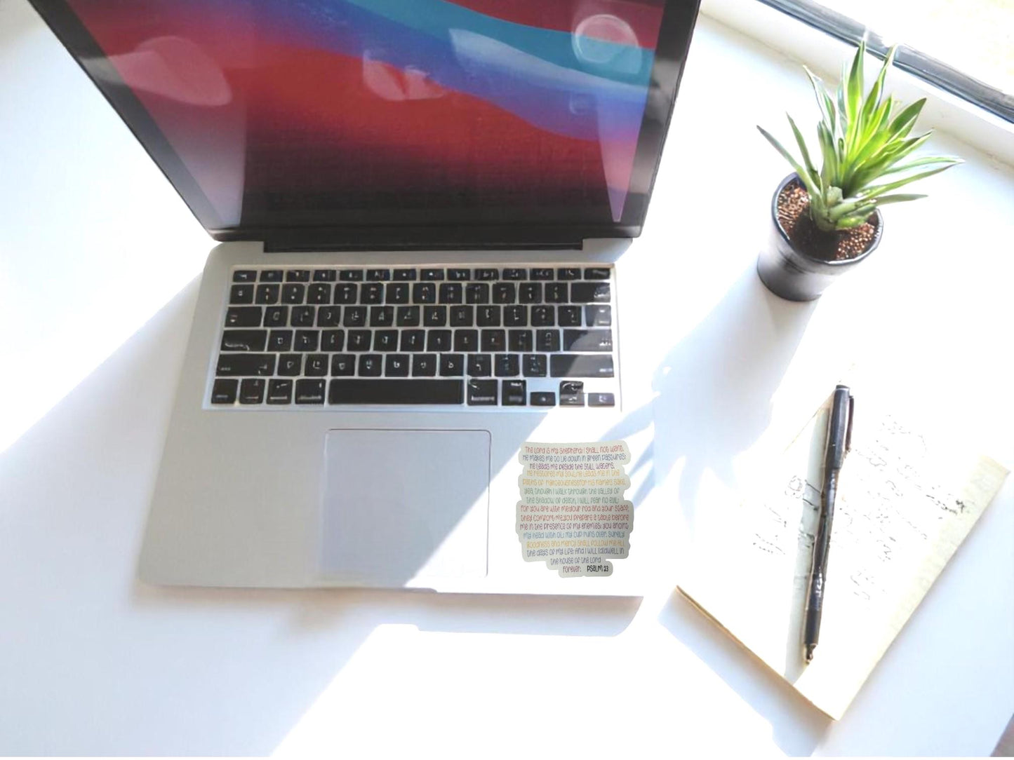 A waterproof Sticker for Psalm 23