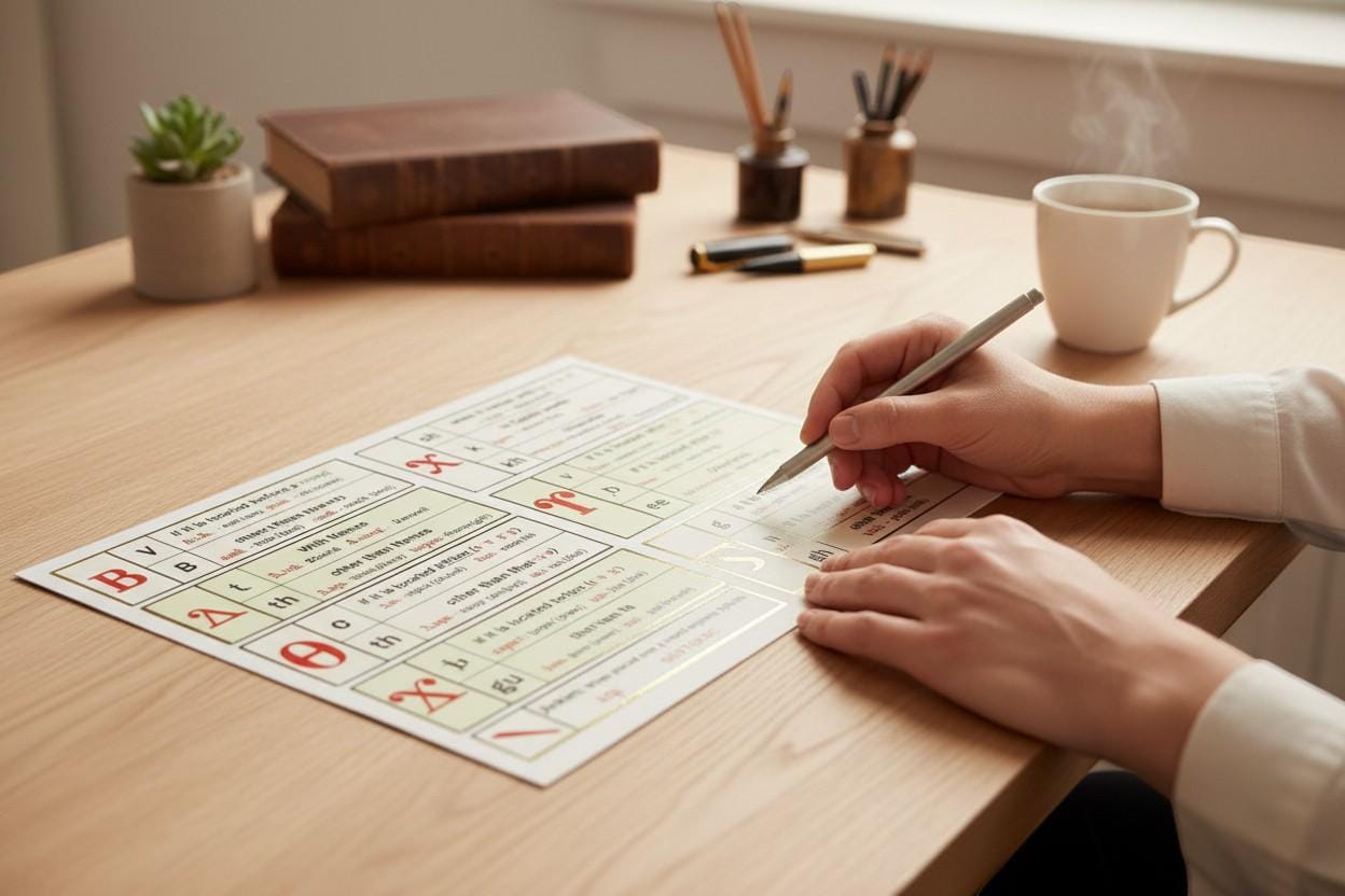 Coptic Letters Cards