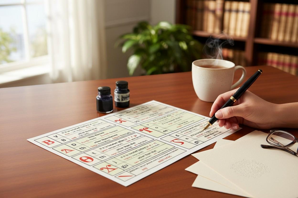 Coptic Letters Cards