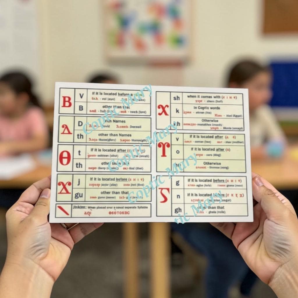 Coptic Letters Cards