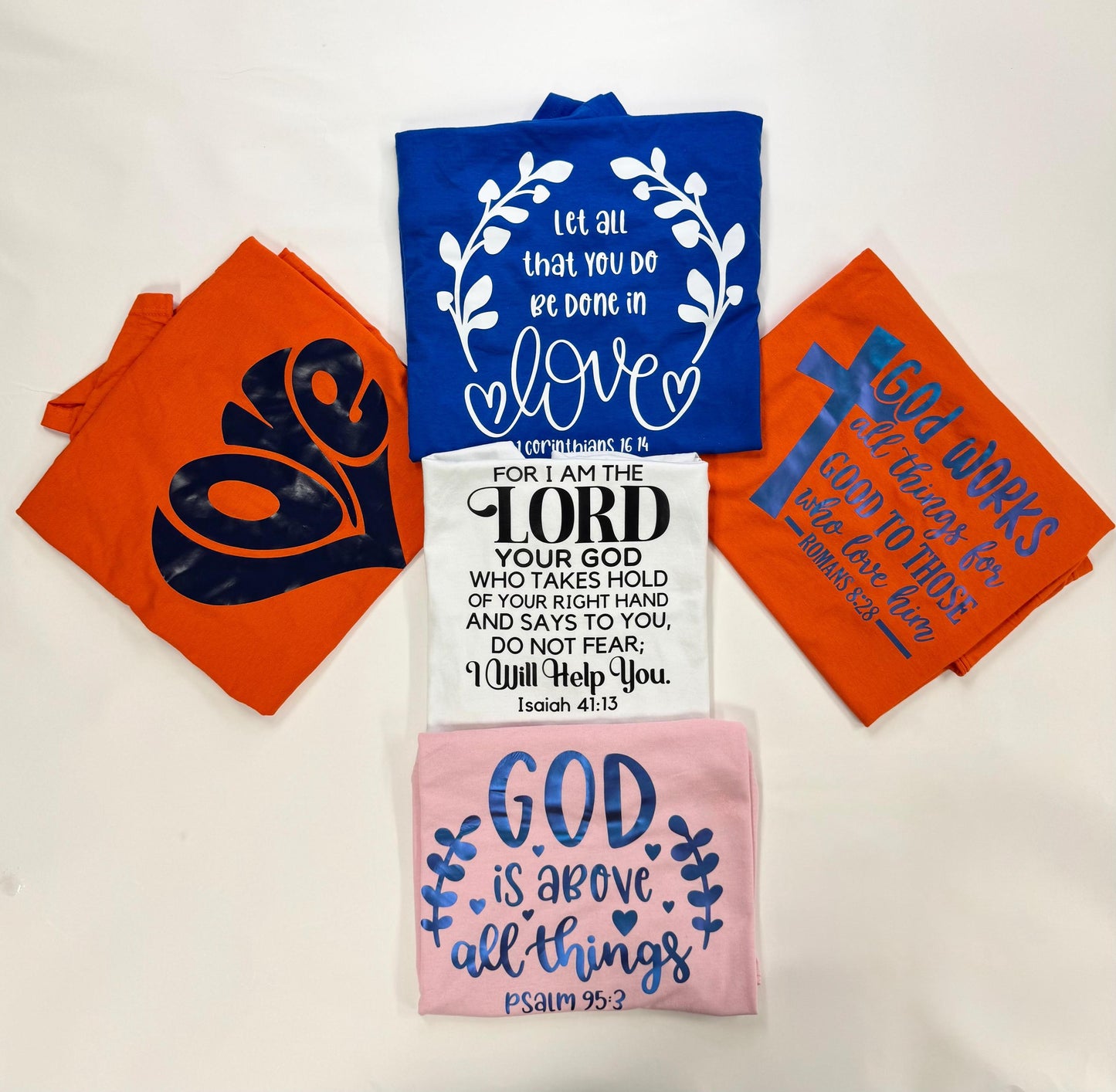 Customizable Christian T-Shirt, "Here to Serve" Design